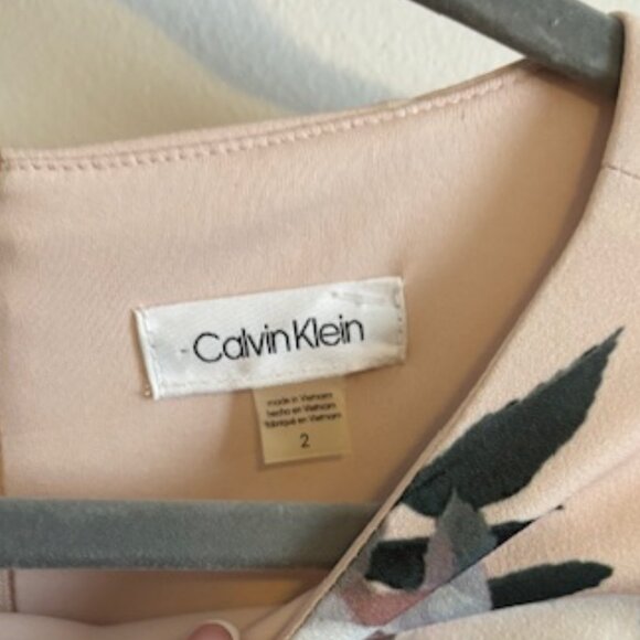 Calvin Klein Floral-Print Sheath Dress size 2 - Picture 6 of 6